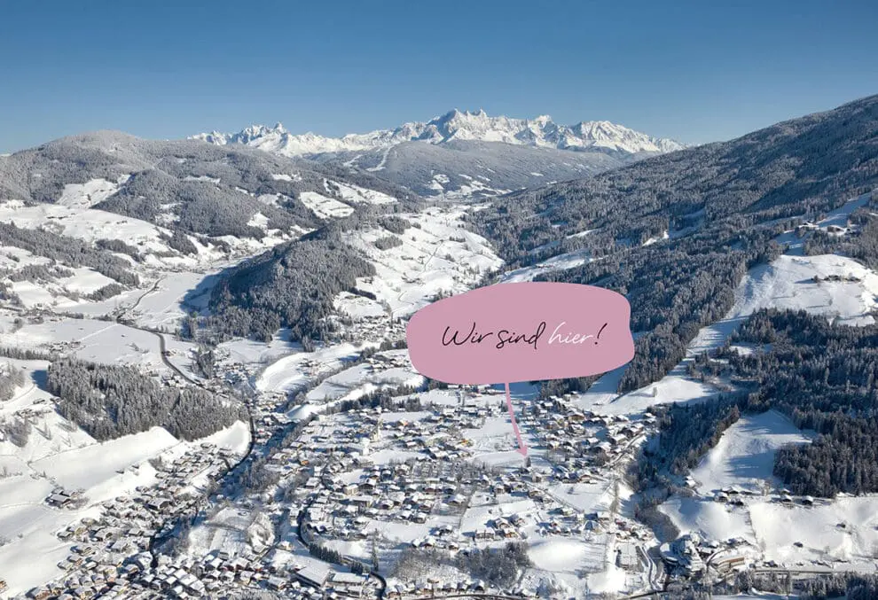 Winter- & Skiurlaub in Wagrain-Kleinarl, Lage Mariengut
